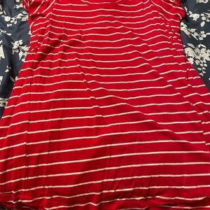 Maurice’s red stripe shirt